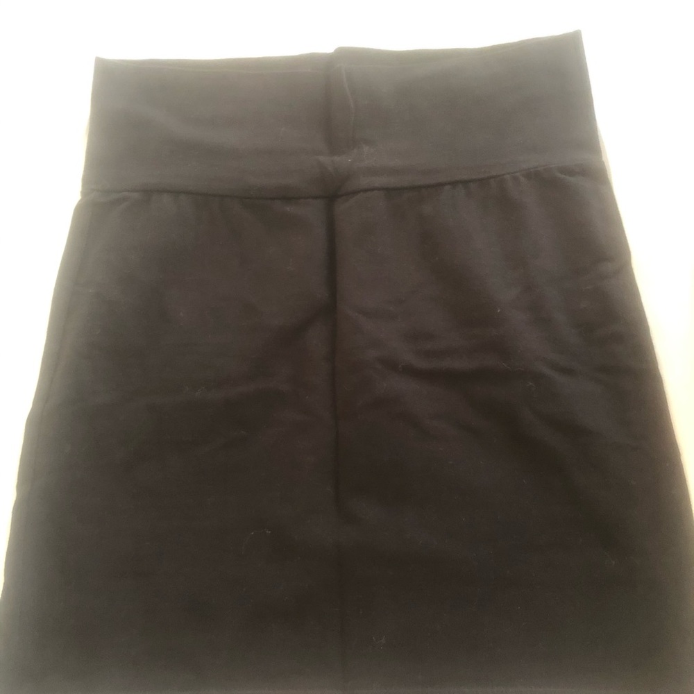 Black mini skirt